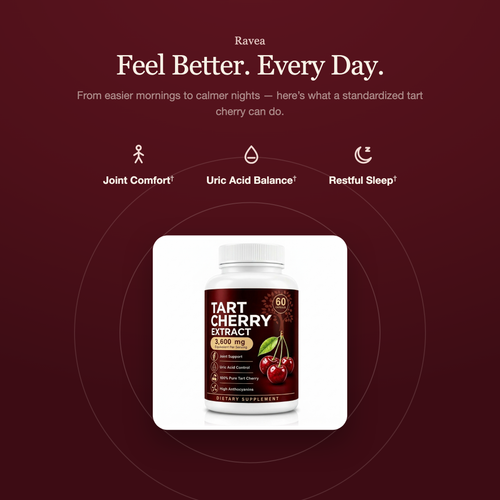 Feel better every day: joint comfort, uric acid balance, restful sleep